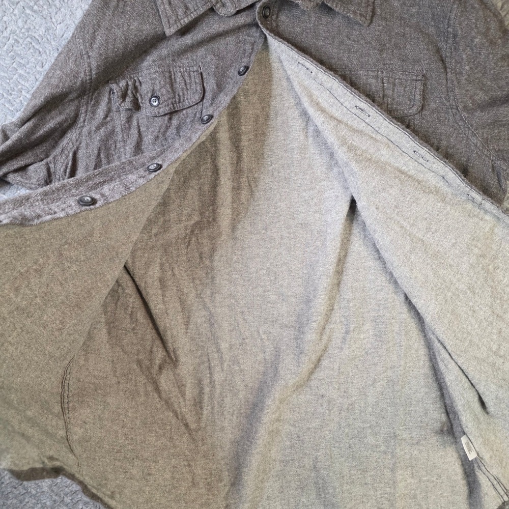 Sonoma Flannel Button Up Shirt Men's XL Brown Cotton Workwear‎ Casual - Picture 8 of 9